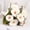White, variant on chaungfeng 11.8" Silk Artificial Gerbera Daisy Flower Bunch, Home/Wedding Decor(Purple)