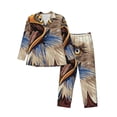 thumbnail image 1 of Balery Eagle With USA Flags Pijama para Hombre de Dos Piezas con Manga Larga, Conjunto de Dormir y Descanso Suave con Bolsillos-X-Large, 1 of 7
