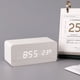 thumbnail image 5 of Reloj despertador digital LED de madera para escritorio, reloj con control de voz, adorno para encimera para el hogar, dormitorio, estudio (blanco), 5 of 5