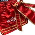 thumbnail image 7 of FLUORY Muay Thai Shorts Free Combat Mixed Martial Arts Boxing Training Match Pants Text Embroidery Printed Shorts, 7 of 7