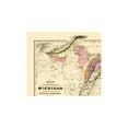 thumbnail image 4 of Historic State Map - Michigan Geological - Tackabury 1873 - Vintage Wall Art, 4 of 4