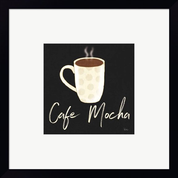 Great Art Now Fresh Coffee Cafe Mocha by Veronique Charron, Framed Wall Art, 15W x 15H