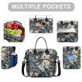thumbnail image 2 of Pioneer Flower Floral Print Pattern Womens Lunch Box for Work,Insulated Large Lunch Bag for Tween and Teen,Loncheras Para Mujer,Leakproof Adult Lunch Bag for Work,Beach,Travel,Picnic,Camping, 2 of 7