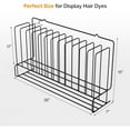 thumbnail image 2 of UBesGoo Hair Color Organizer Rack, Wall Mount 26" Metal Salon Storage for Dye Tubes, Black, 2 of 7
