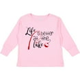 thumbnail image 3 of Inktastic Life Is Better at the Lake Fishing Pole with Bobber Boys or Girls Long Sleeve Toddler T-Shirt, 3 of 5