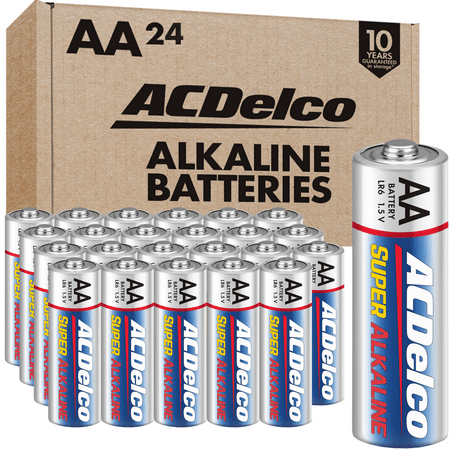 ACDelco AA Super Alkaline Batteries, 1.5 Volts, 24-Count
