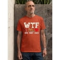 thumbnail image 2 of Wine Turkey Family Thanksgiving Dinner Funny Unisex Men's T-shirt For Men, M, Orange, 2 of 6