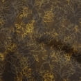 thumbnail image 1 of oneOone Silk Tabby Brown Fabric Florals Sewing Material Print Fabric By The Yard 42 Inch Wide, 1 of 4