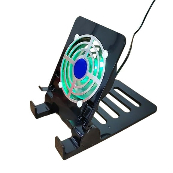 Necvior USB Tablet Cooling Stand, Quiet Fan With Stable Folding Bracket Cooling Support