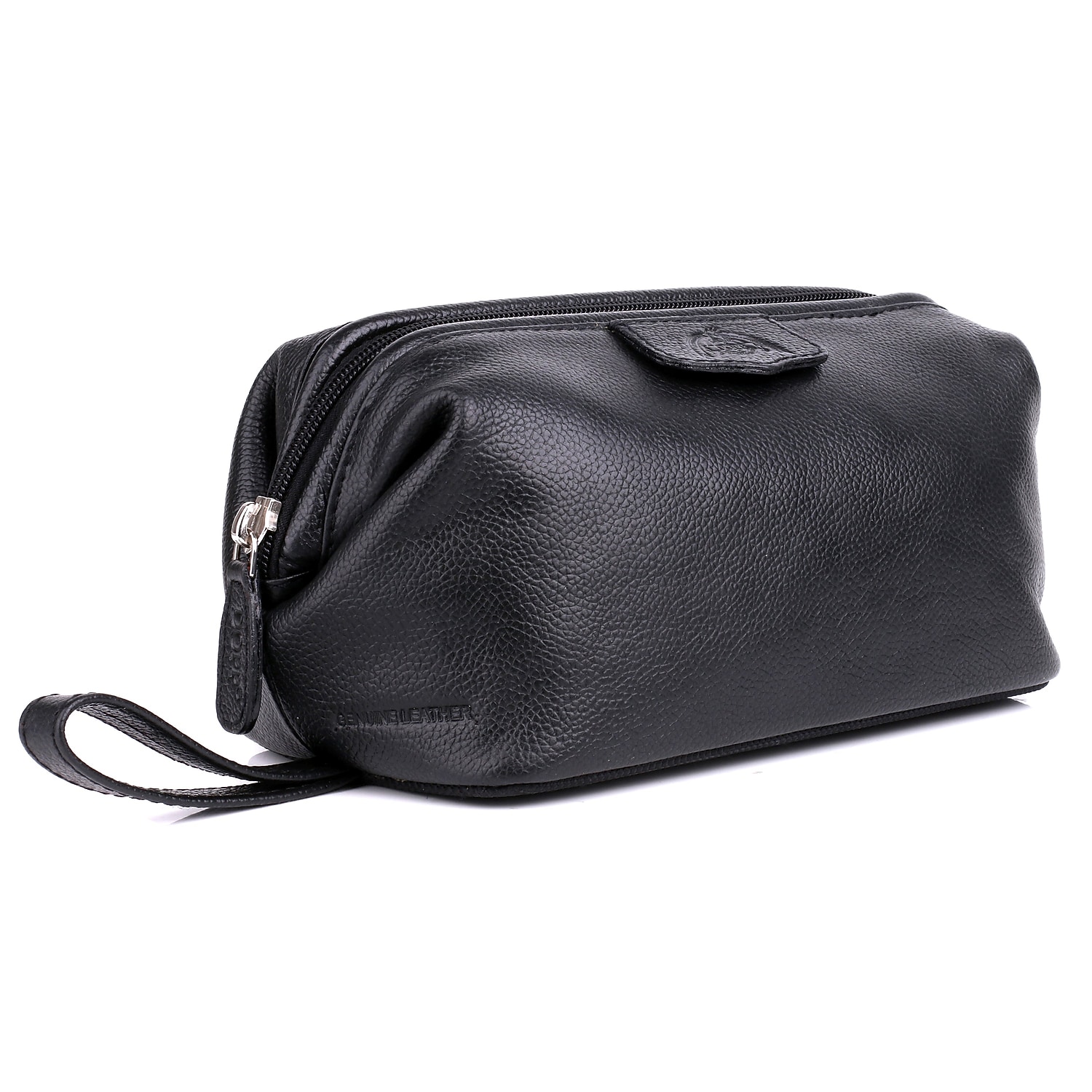 Dopp Men's Business Class Travel Express Mini-Framed Travel Kit Leather, Black