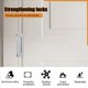 thumbnail image 4 of Cerradura de Refuerzo de Puerta de 3 Piezas, Cerradura de Refuerzo de Puerta en U Aleación Aluminio Cerradura de Puerta de Seguridad de 3 Pulgadas de Puerta A Prueba de Hogar, 4 of 5