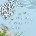 thumbnail image 4 of 90Pcs Flower Ceramic Beads Handmade Porcelain Beads 10mm Rondelle Bead with Flower Pattern Beading Kit for Bracelet Necklace Earrings Jewelry Making DIY Crafts Prussian Blue, 4 of 5
