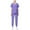 Purple, variant on ZZwxWA Womens 2 Piece Outfits Scrubs Sets, V Neck Short Sleeve Scrub_Tops High Waisted Pants Nurse Uniform Workwear Suits Sales