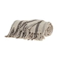 thumbnail image 2 of Parkland Collection THRI21245 52 x 67 in. Robby Transitional Beige Woven Handloom Throw, 2 of 3