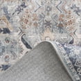 thumbnail image 6 of Washable Runner Rug 2.6'x12' - Vintage Kitchen Area Stain Resistant Rugs For Living Room Bedroom Laundry Mat Distressed Hallway Floor Carpet Bathroom(grey/blue), 6 of 9