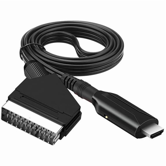 Scart to HDMI Cable - Scart to HDMI Adapter - All in One Scart to HDMI 1080p/720p Audio Video Converter.