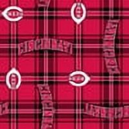 MLB Cincinnati Reds 58 100% Polyester Fleece Sports Logo Fabric By the Yard Red