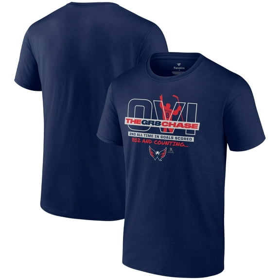 Men's Alexander Ovechkin Navy Washington Capitals GR8 Chase T-Shirt