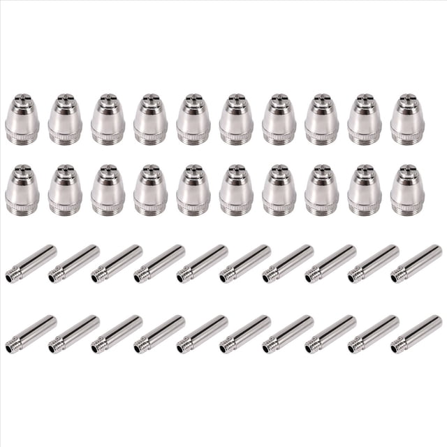 40 consumibles para corte por plasma AG60, kit de cortadora SG55, 60 A - Boquilla con punta de electrodo 60
