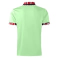 thumbnail image 3 of ZVNAΖH Mens 3 Button Short Sleeve Shirts Turn Down Collar Golf Shirts Plaid Patchwork Casual T-shirt Moisture Wicking, 3 of 4