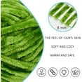 thumbnail image 2 of Fluffy Velvet Yarn for Crocheting, Chunky Chenille Blanket Yarn for Crocheting, Soft Fuzzy Puzzle Yarn for Knitting, 100g/3.53oz Bulky Thick Amigurumi Crochet Yarn（Green）, 2 of 10