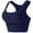 Navy, variant on Sports Bras for Women Casual Breathable Yoga Top No Steel Ring Gathering Running Breathable Black M