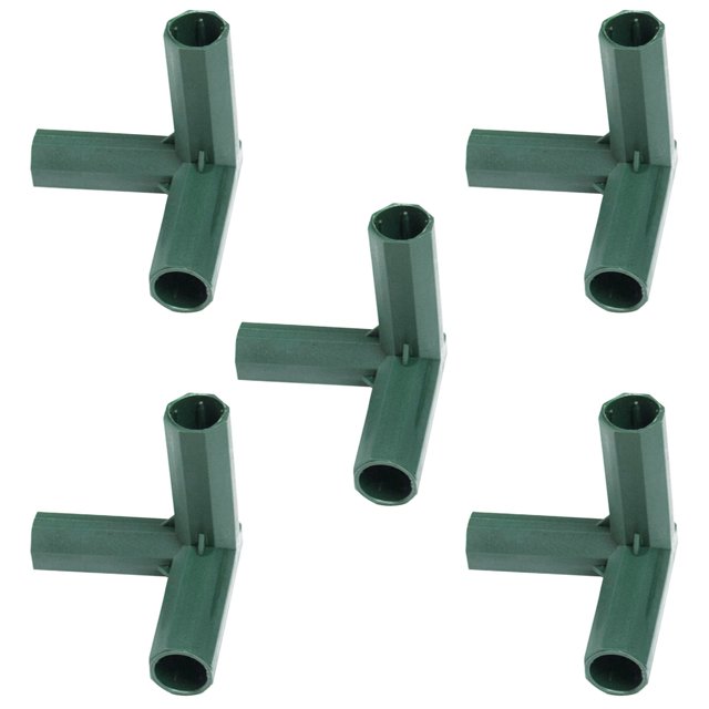 Hbdhejl Plastic Connectors For Greenhouse 3 Way 4 Way And 5 Way Joints With Sturdy Support Poles Gardening Accessory Kit 5Pc Set