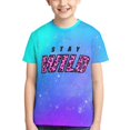 thumbnail image 7 of Ben Azelart Stay Wild Kids T-Shirt 3d Printed Graphic T-Shirts Boys And Girls Short Sleeve Shirts For Youth Kids X-Small, 7 of 7