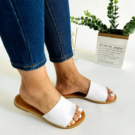 

Zatylira Sandals For Women Summer Flat Slippers Retro Sandals