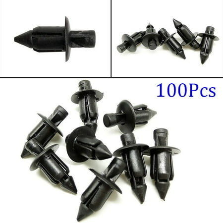 

GLFILL 100Pcs Plastic Bicycle Fairing Rivet Setting Panel Fastener Clips for Honda