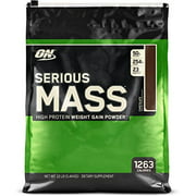 Optimum Nutrition Serious Mass Protein Powder, Chocolate, 50g Protein, 12lb, 192oz
