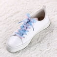 thumbnail image 2 of Cordones Planos Allegra K Color Gradiente Organza 2,5 Cm De Ancho Para Mujer Azul rosado 70cm/28', 2 of 6