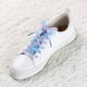 thumbnail image 2 of Cordones Planos Color Gradiente Cordones De Organza Cuerdas Para Zapatos 2,5 Cm De Ancho Para Mujer Azul rosado 80cm/31, 2 of 6