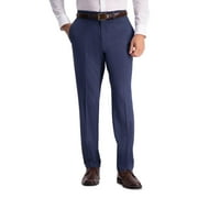 Kenneth Cole Reaction Men's Slim Fit Performance Dress Pant Blue Heather 30x30