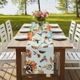 thumbnail image 4 of Table Runners 72 Inches Long Dress Scarves, Green Spring Floral Farmhouse Kitchen/Dining Table Runner, Coffee Tablerunners, Summer Botanical Vintage Birds 14x72 Inch, 4 of 9