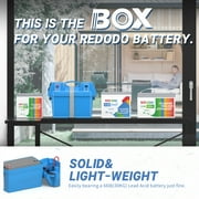 Redodo Portable Battery Box, Max. 60A Current Group 24-27 12V Battery Box for RV, Trolling Motor
