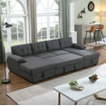 thumbnail image 2 of Allan Upholstered Sleeper Sectional Sofa, 2 of 5