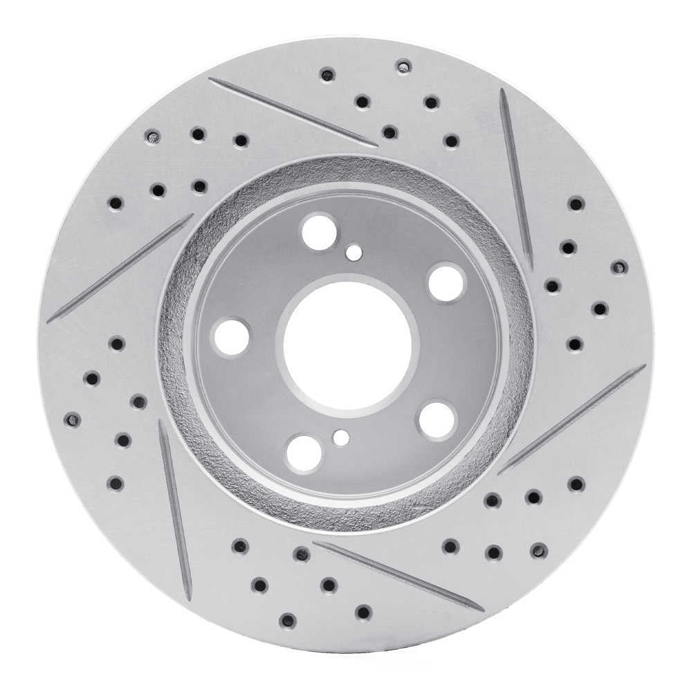 Dynamic Friction Company 830-76087L DFC Geoperformance Rotor - Drilled and Slotted