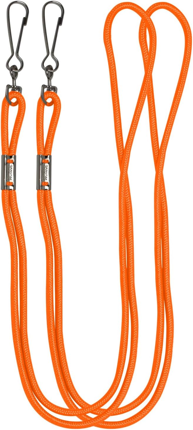 Champion Sports Nylon Lanyards with J-Hook Clip, Assorted, 22 Inch