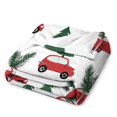 thumbnail image 3 of Christmas Train Cedar Tree Flannel Throw Blanket for Gifts for Women Men Girls Boys All Seasons, 3 of 8