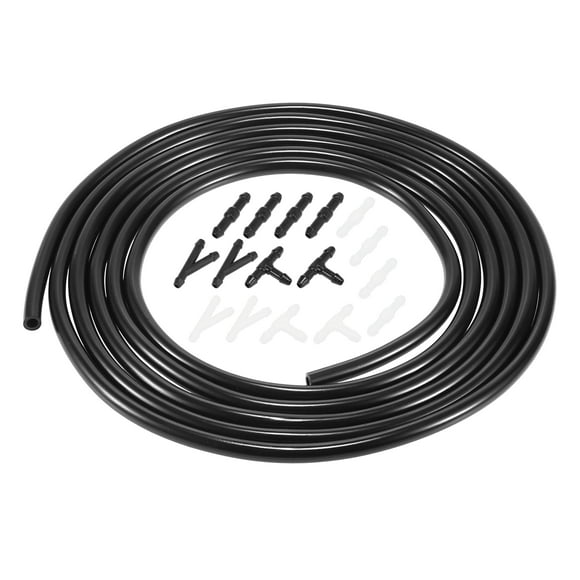 Unique Bargains Universal Car Auto Windshield Washer Hose Kit 300cm 10ft Windshield Washer Fluid Hose with Connectors