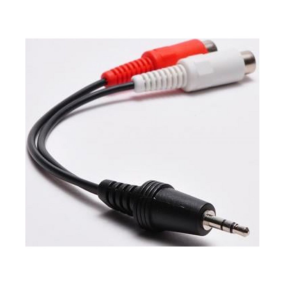 FireFold 3.5mm Stereo Male to (2) RCA Female Adapter - 6 Inch Cable - image 3 of 5