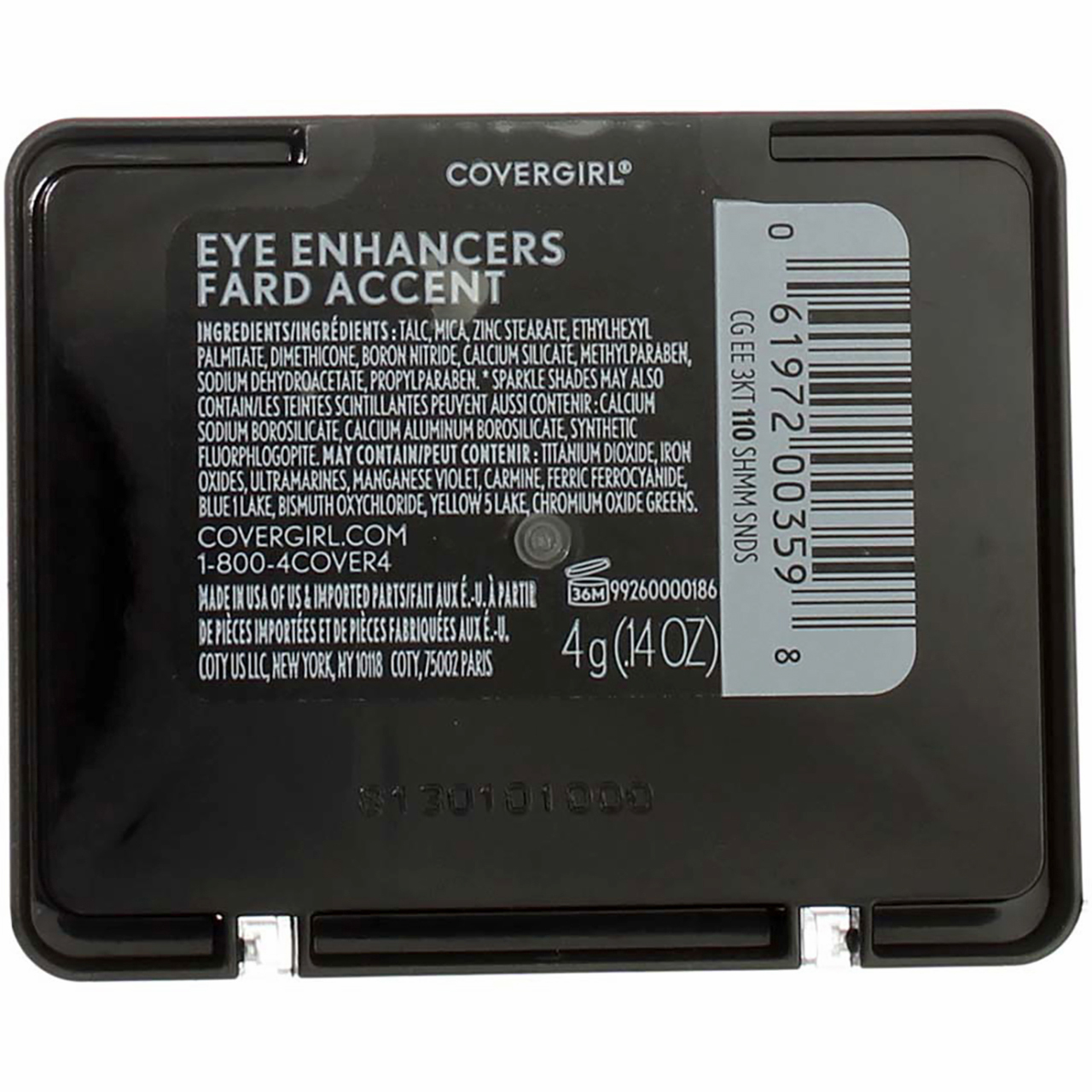 CoverGirl Enhancers 3 Kit Shadow, Shimmering Sands [110] 0.14 oz (Pack of 6)