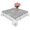 Gray White, variant on Snowflakes Christmas Table Cloth Waterproof Tablecloths, Pink Xmas Winter Vintage Tablecloth Dining Table Cover for Kitchen Party Tabletop Outdoor, Rectangle Tablecloth 54x108 Inch
