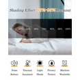 thumbnail image 5 of Blue Ombre Blackout Curtains, Light Blocking Print Window Curtains, Black Hockey Sticks Minimalist Style Thermal Insulated Window Drapes for Living Room Kitchen Cafe 2 Panels, 84"W x 84"L, 5 of 9