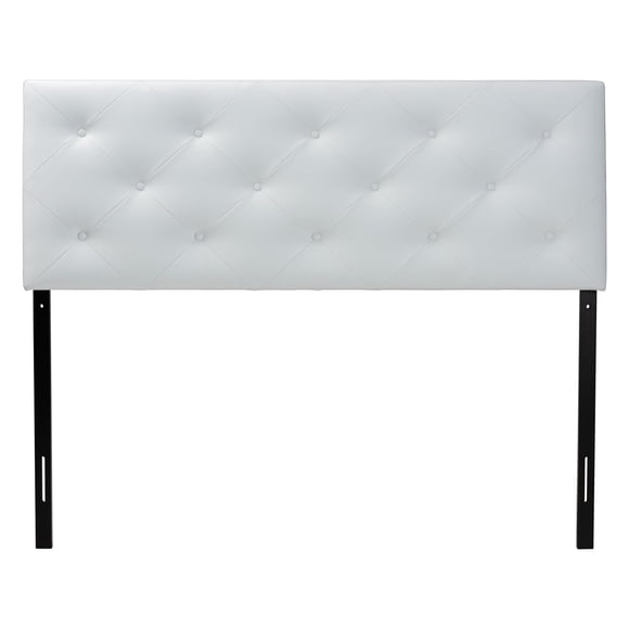 Baxton Studio Baltimore Faux Leather Tufted King Panel Headboard