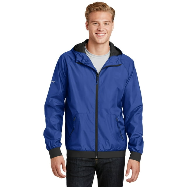 Chaqueta cortavientos con capucha y relieve Sport-Tek®. JST53 deporte-tek JST53