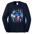 thumbnail image 2 of Wild Bobby Great White Shark USA Since 1776 Men Long Sleeve Shirt, 2 of 6