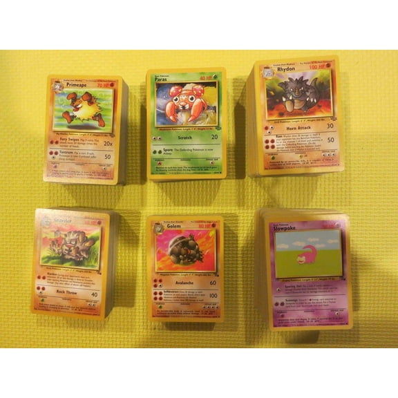 Lote de cartas Pokémon 40 Base Jungle Fossil Team Rocket de primera generación