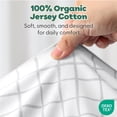 thumbnail image 2 of The Peanutshell Organic Cotton Baby Crib Sheets for Boys and Girls, Grey Star, 2 Pack, 2 of 8